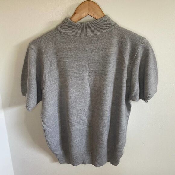 Vintage - TanJay - Light gray short sleeve sweater - Picture 6 of 8